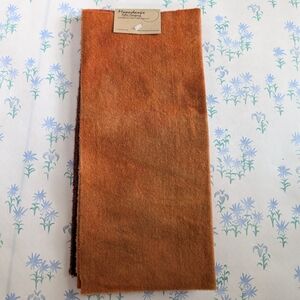 Moondance Color Company Hand Dyed Wool Sampler NEW Orange Woven Quilt Primitive